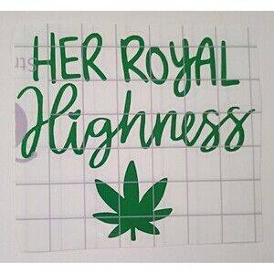 Weed Vinyl Decal Funny stoner girl Sticker Car Window Laptop Decals 3.5 inch